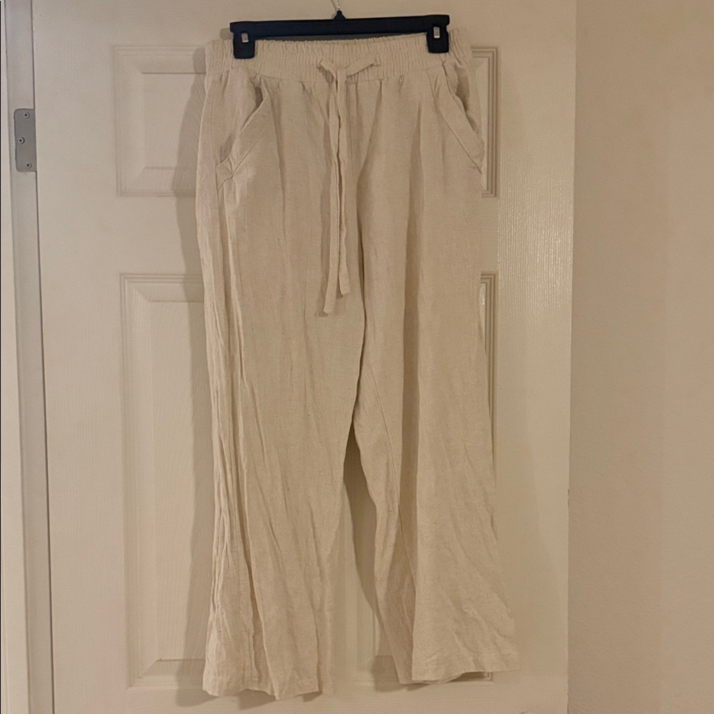 Sienna Sky Cream Wide Leg Pants